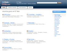Tablet Screenshot of eltabo.avisos-chile.com