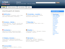 Tablet Screenshot of calama.avisos-chile.com