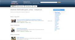 Desktop Screenshot of cobquecura.avisos-chile.com