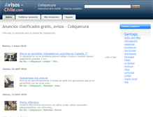 Tablet Screenshot of cobquecura.avisos-chile.com