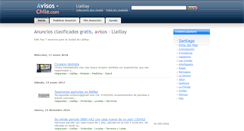 Desktop Screenshot of llaillay.avisos-chile.com
