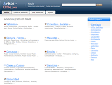 Tablet Screenshot of maule.avisos-chile.com
