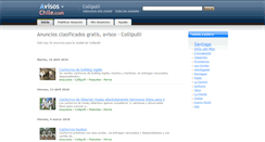 Desktop Screenshot of collipulli.avisos-chile.com