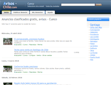 Tablet Screenshot of cunco.avisos-chile.com